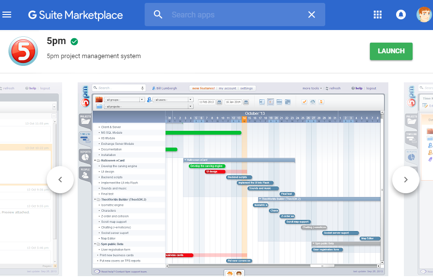 google business suite project planning tools